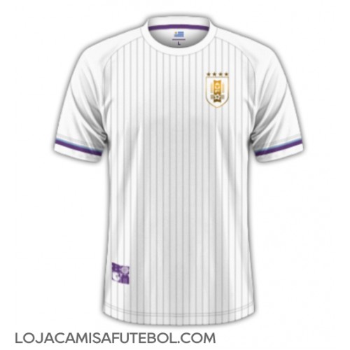 Camisa de Futebol Uruguai Equipamento Secundário Copa America 2024 Manga Curta